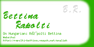 bettina rapolti business card